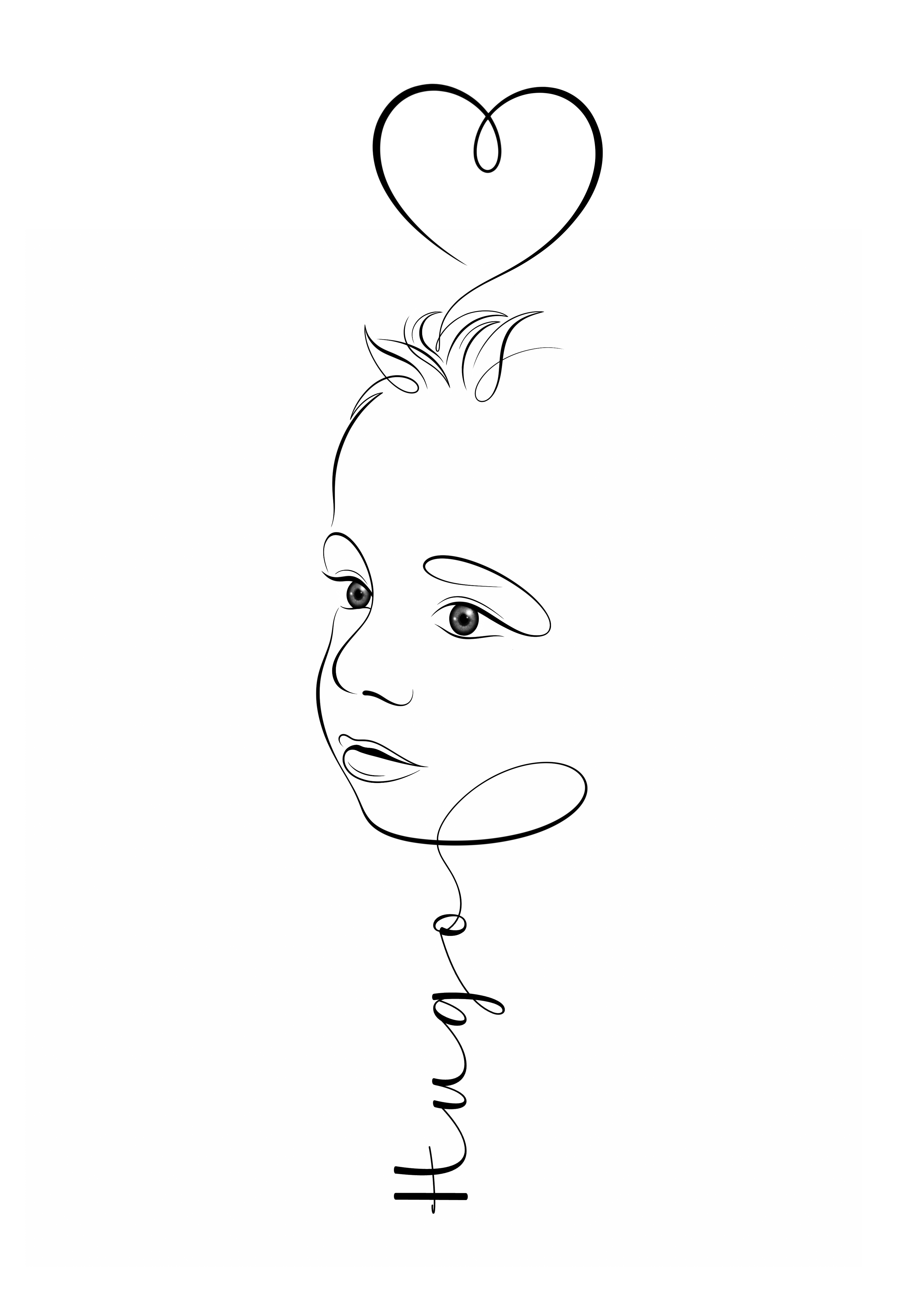 Illustration One Line Personnalisée – Version Numérique HD