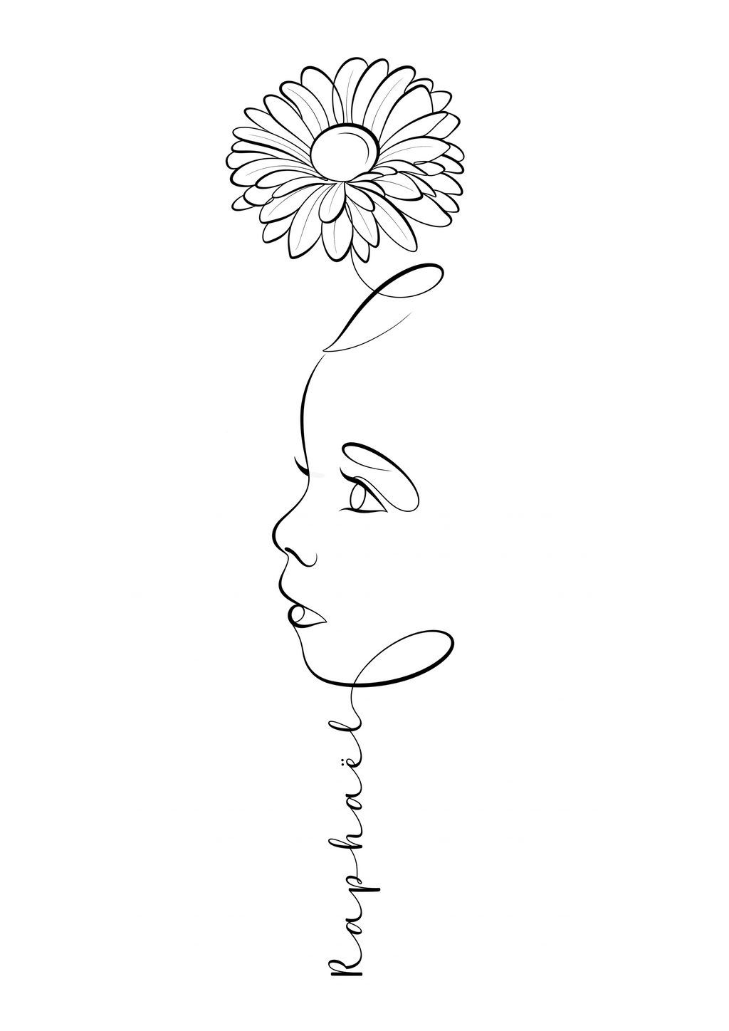 Illustration One Line Personnalisée – Version Numérique HD