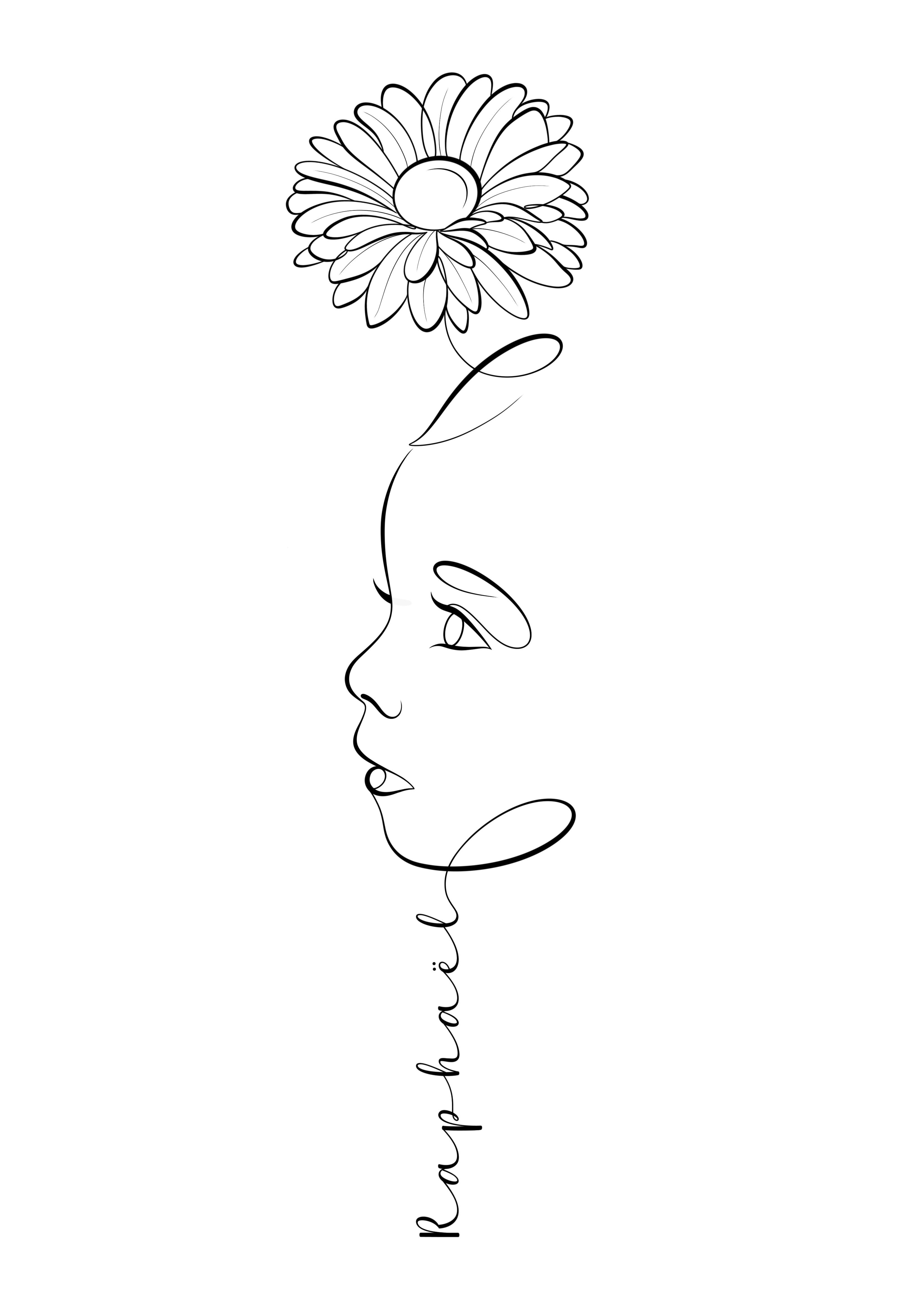 Illustration One Line Personnalisée – Version Numérique HD