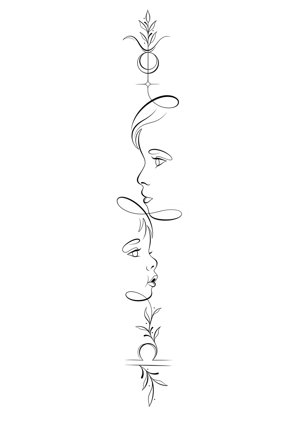 Illustration One Line Personnalisée – Version Numérique HD