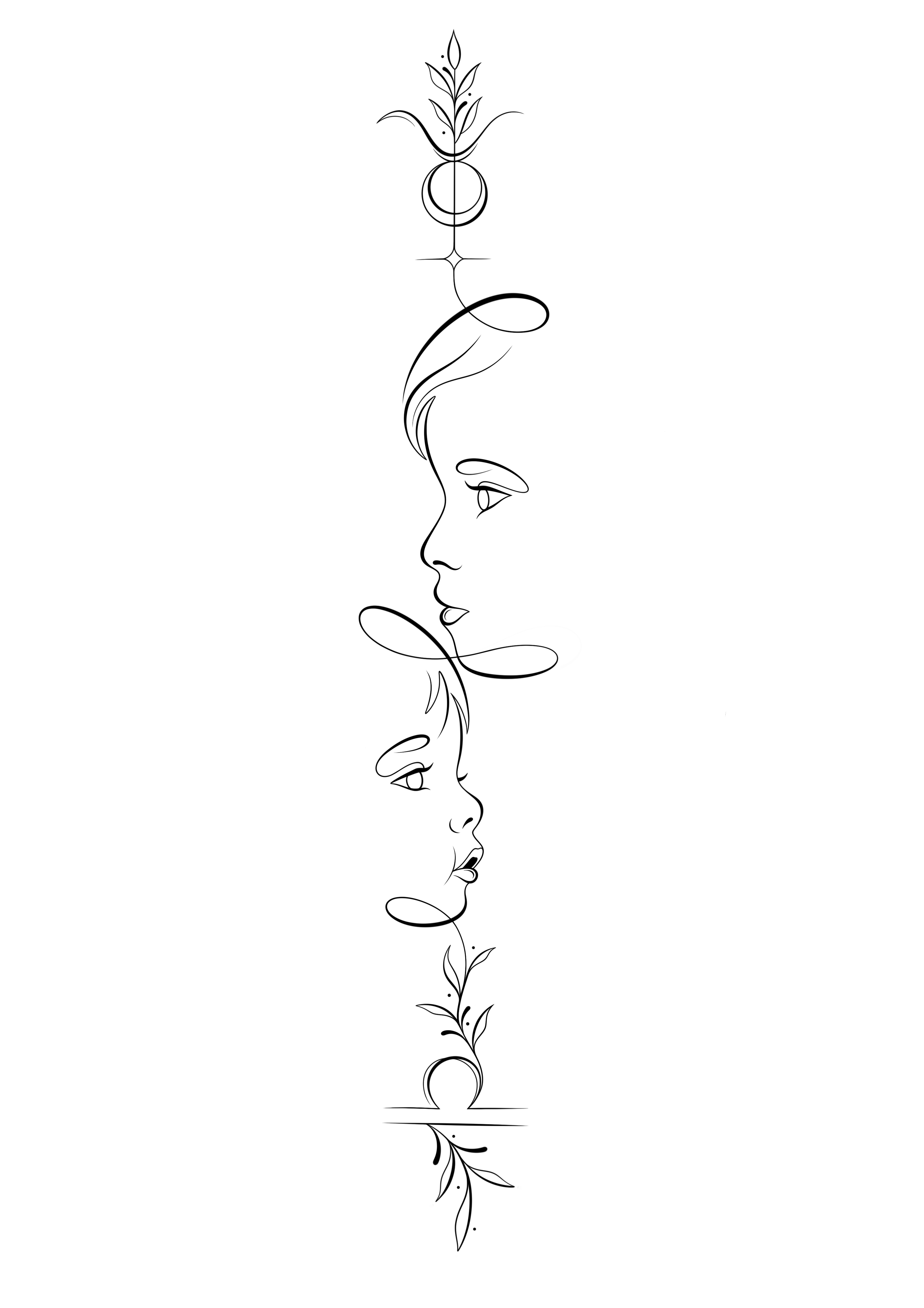 Illustration One Line Personnalisée – Version Numérique HD