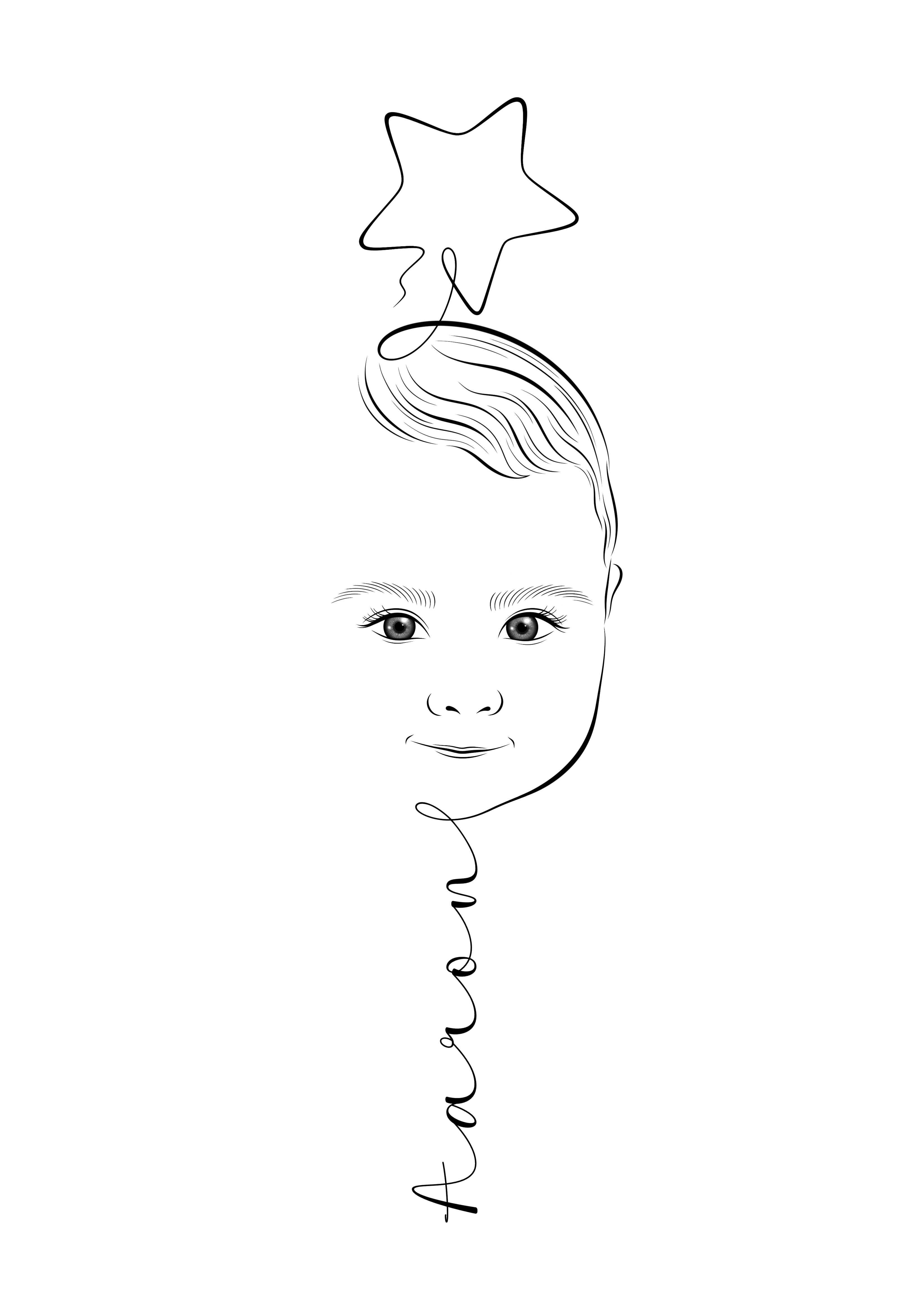 Illustration One Line Personnalisée – Version Numérique HD
